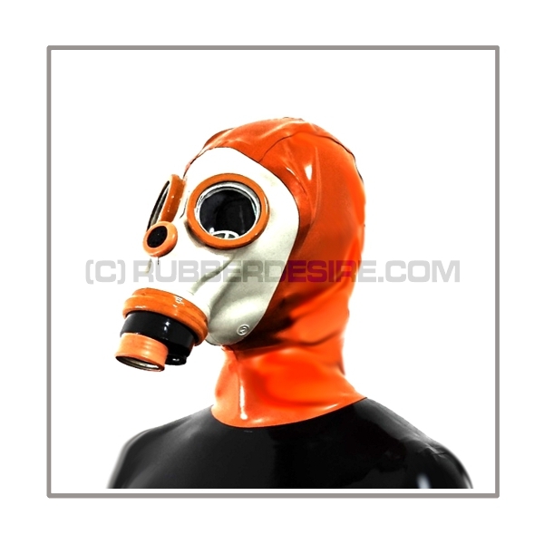 Deluxe FASER gasmask-zipperhood-system HEAVY-F with rebreathing-bag-set